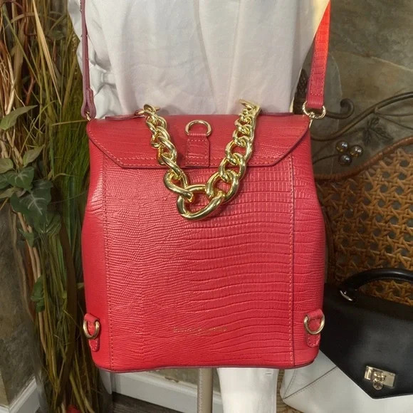 Divina firenze trilli backpack, Crossbody, satchel purse, convertible bag, pink - Picture 11 of 16